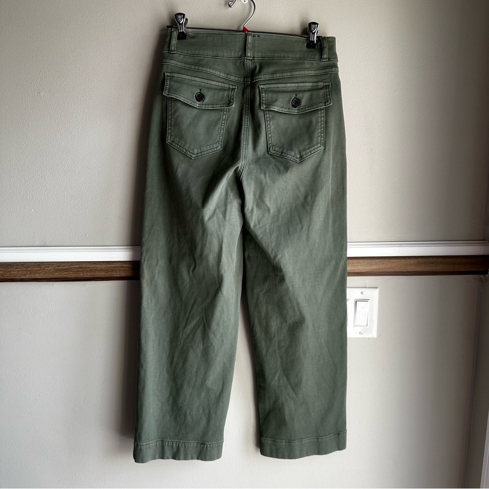 SPANX Stretch Twill Cropped Wide Leg Pant - Picture 4 of 8